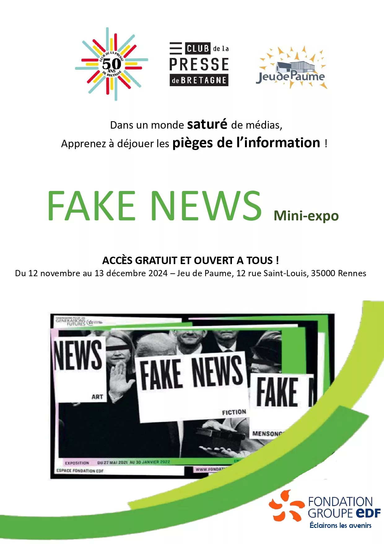 Exposition Fake News : Art, fiction, mensonge